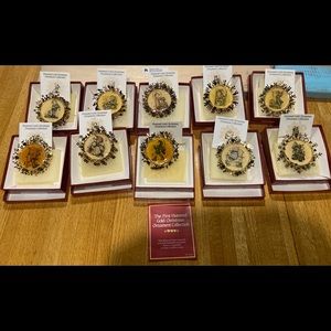 Hummel gold Christmas Ornament Collection